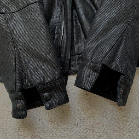 Armani Exchange Black Men's Jacket Moto Style - Picture 8 of 9